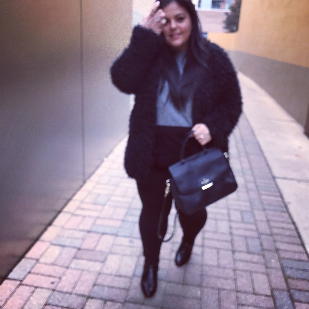 Black Faux Fur Jacket